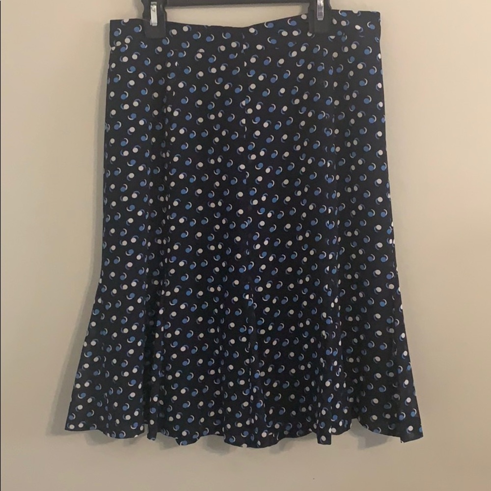 Talbots blue and white skirt size 2